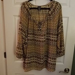 Faded Glory Lightweight and Airy Blouse 4X